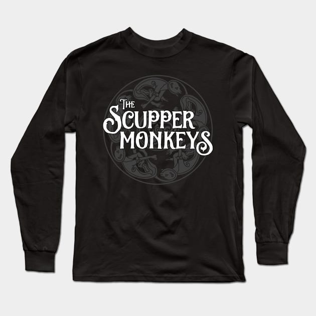 Celtic Monkey Logo (Light Version) Long Sleeve T-Shirt by The Scuppermonkeys